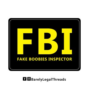 Fake Boobie Inspector 3" Sticker