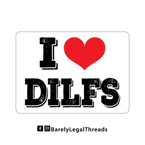 I Heart DILFS 3" Sticker