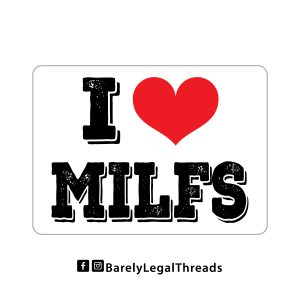 I Heart MILFS 3" Sticker